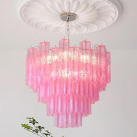 Kamenicky Lustre Cascades van Glas in Niveaus