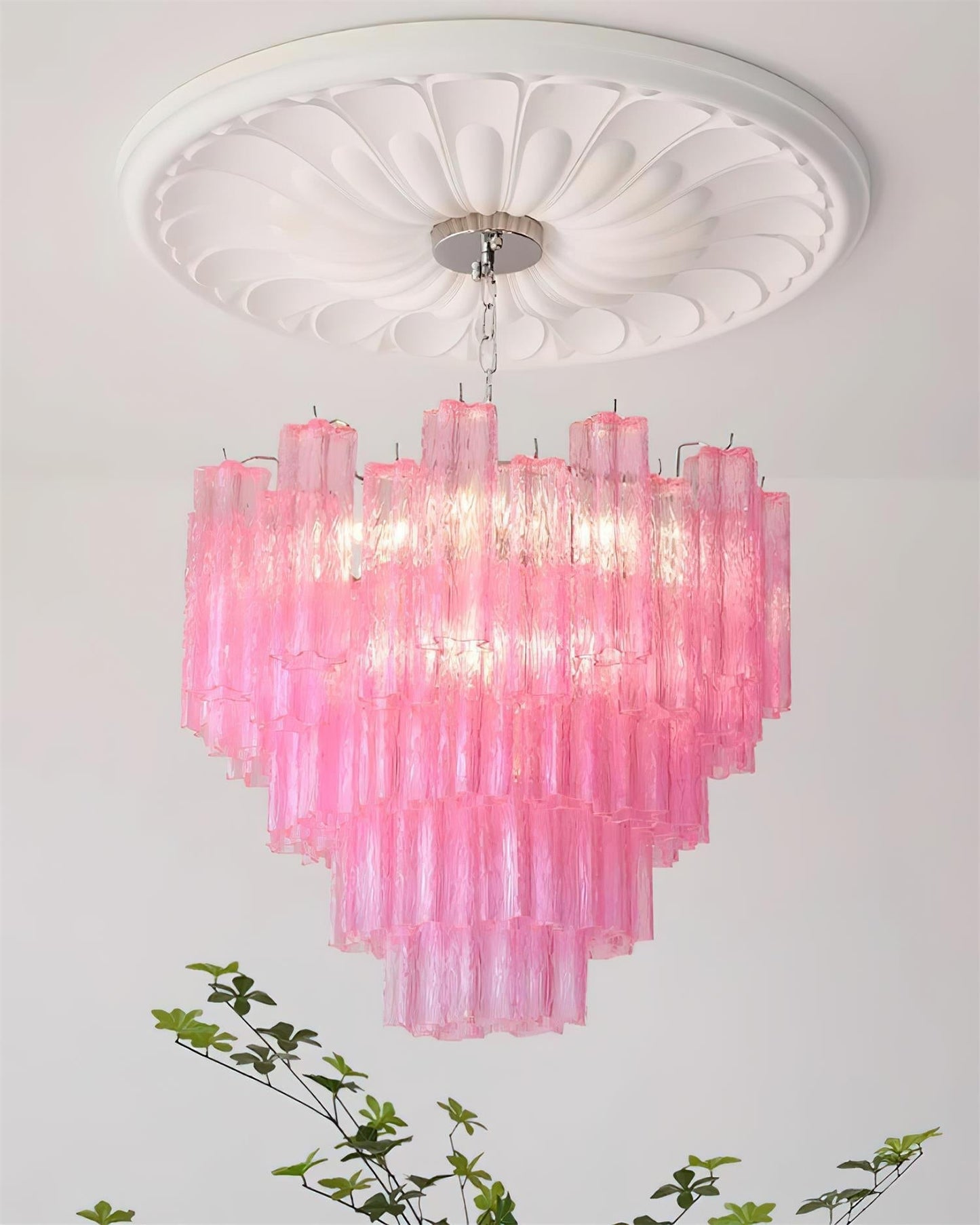 Kamenicky Lustre Cascades van Glas in Niveaus