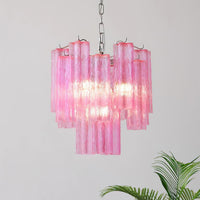 Kamenicky Lustre Cascades van Glas in Niveaus