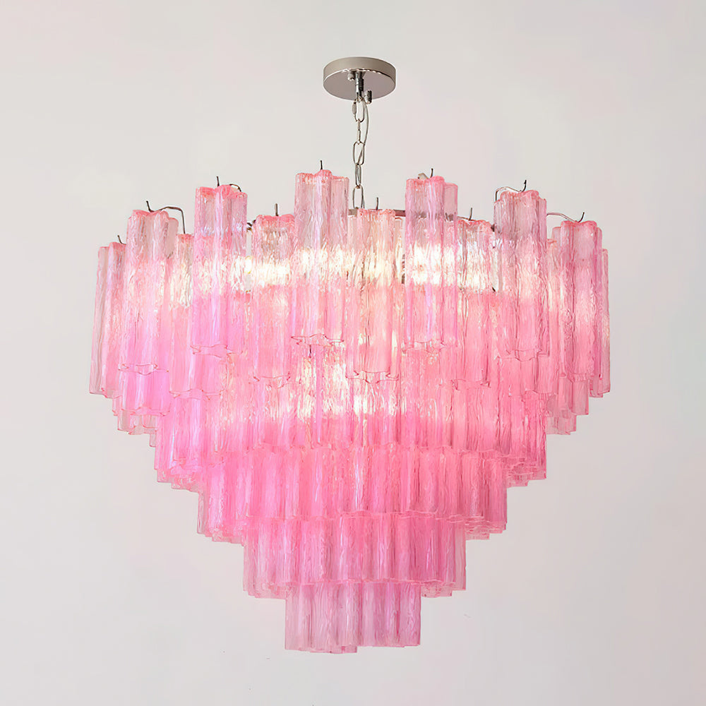 Kamenicky Lustre Cascades van Glas in Niveaus
