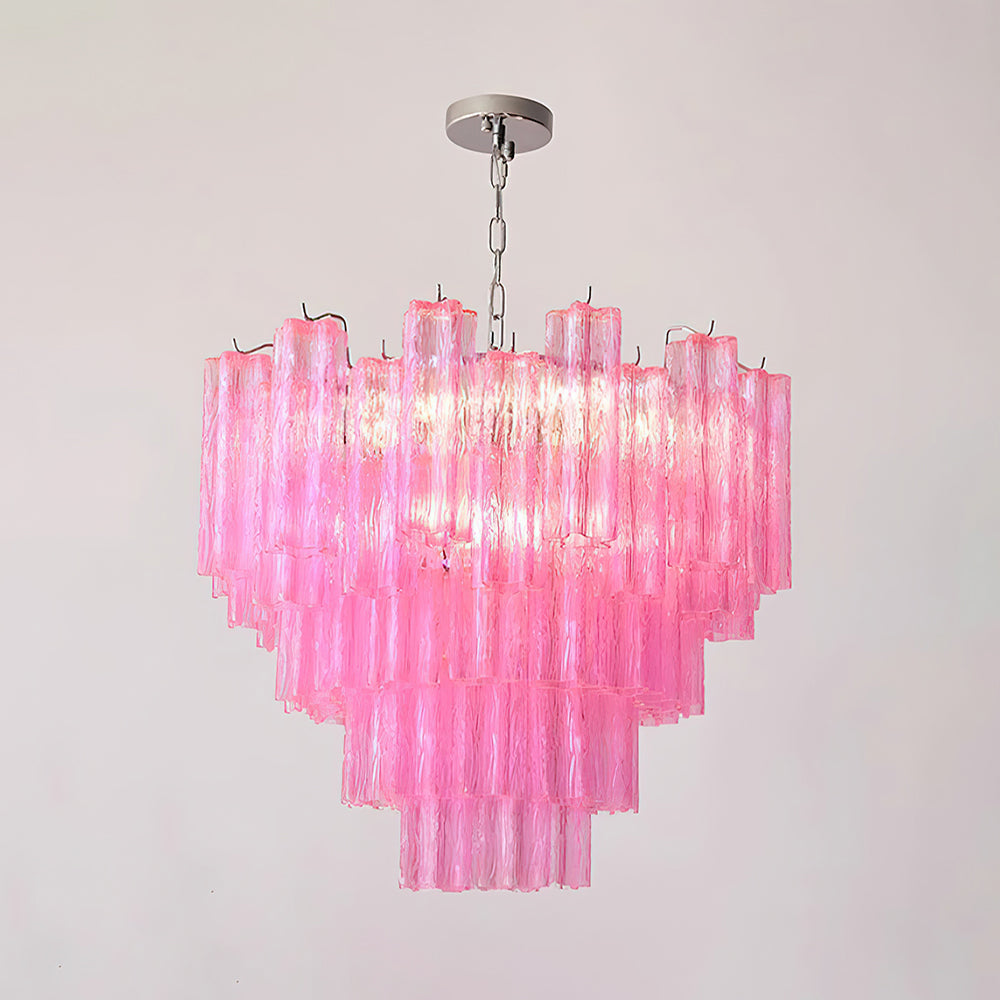 Kamenicky Lustre Cascades van Glas in Niveaus