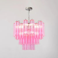 Kamenicky Lustre Cascades van Glas in Niveaus