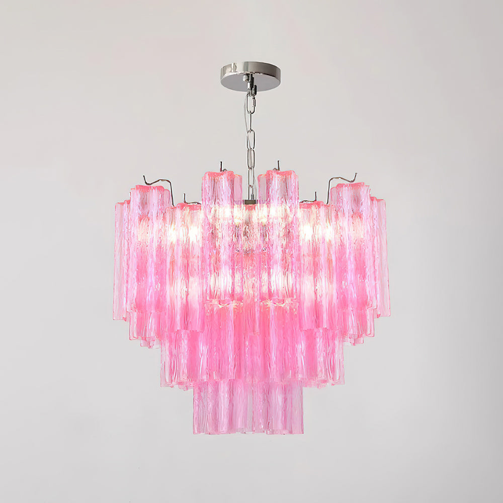 Kamenicky Lustre Cascades van Glas in Niveaus