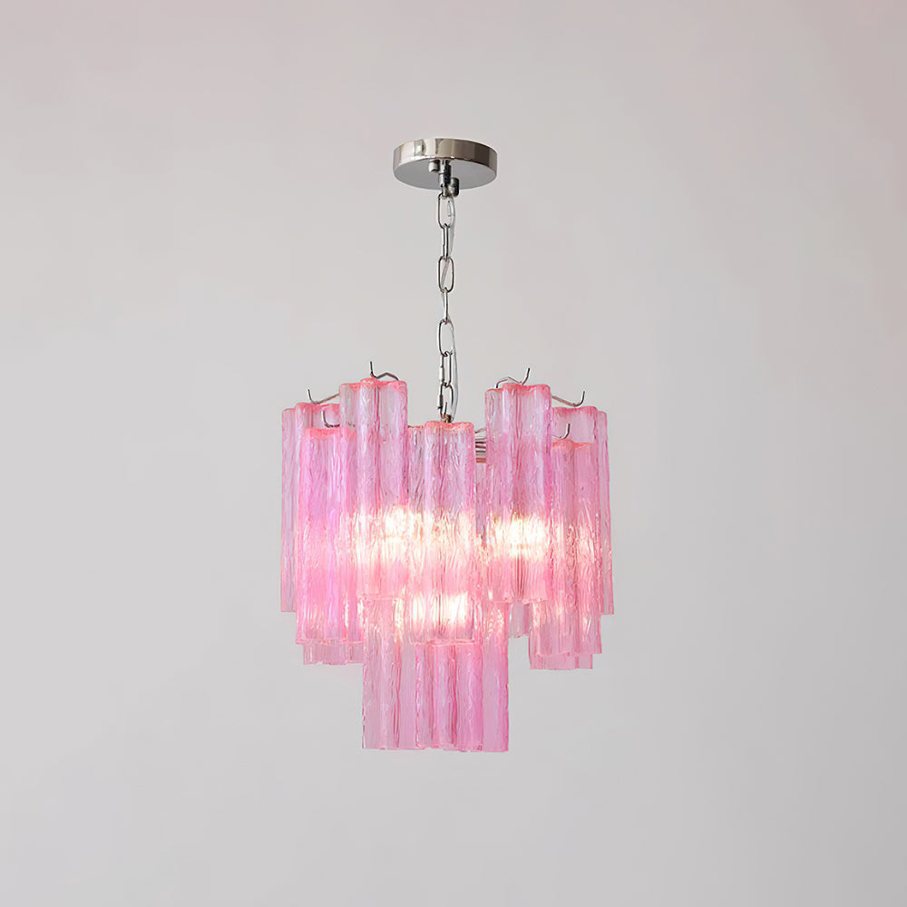 Kamenicky Lustre Cascades van Glas in Niveaus