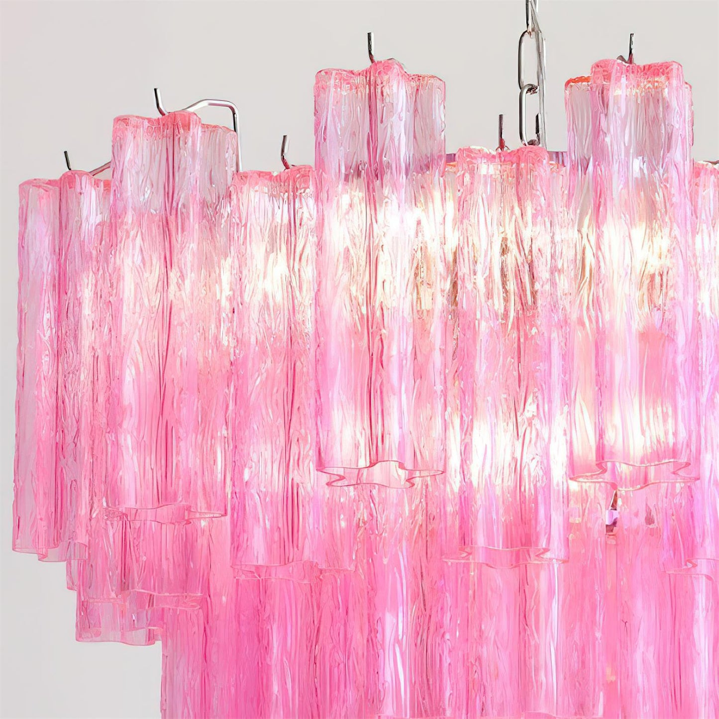 Kamenicky Lustre Cascades van Glas in Niveaus