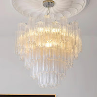Kamenicky Lustre Cascades van Glas in Niveaus