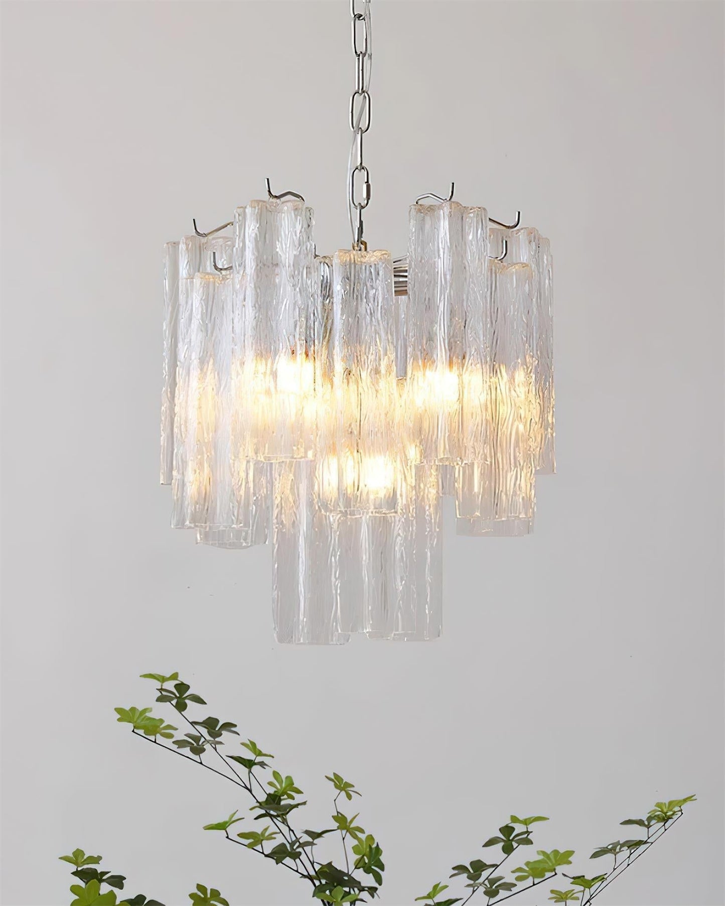 Kamenicky Lustre Cascades van Glas in Niveaus