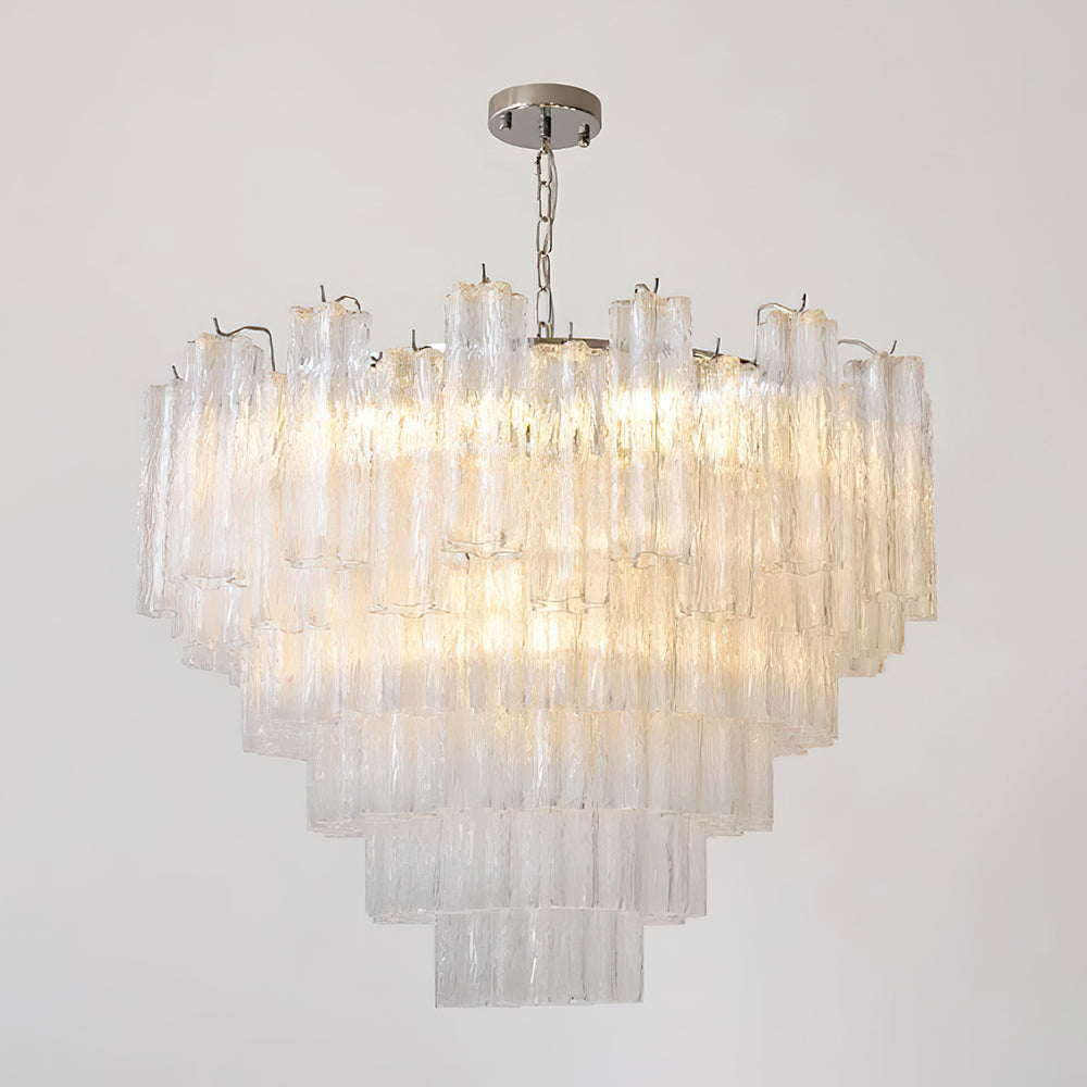 Kamenicky Lustre Cascades van Glas in Niveaus