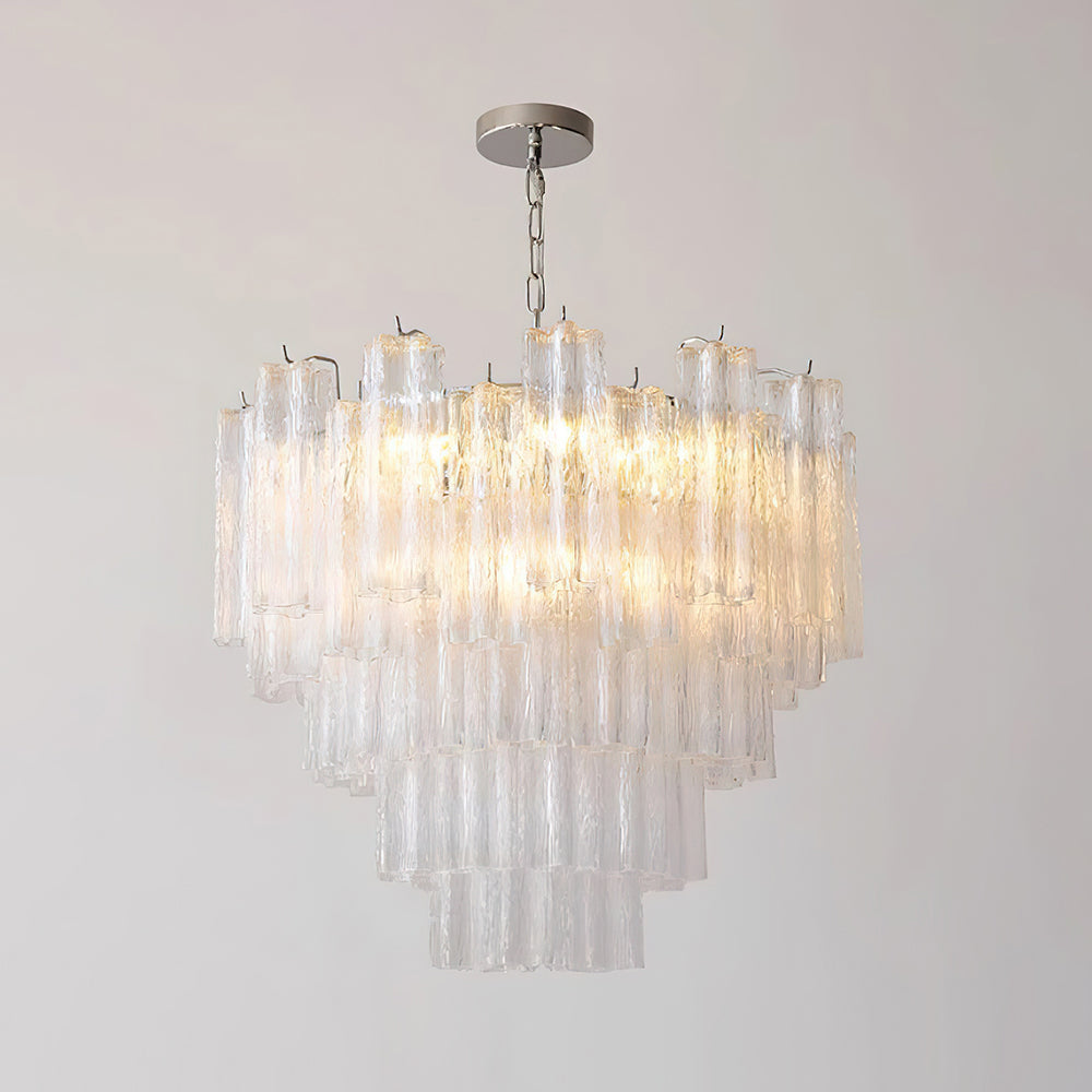 Kamenicky Lustre Cascades van Glas in Niveaus