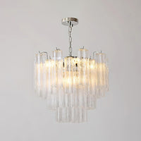 Kamenicky Lustre Cascades van Glas in Niveaus