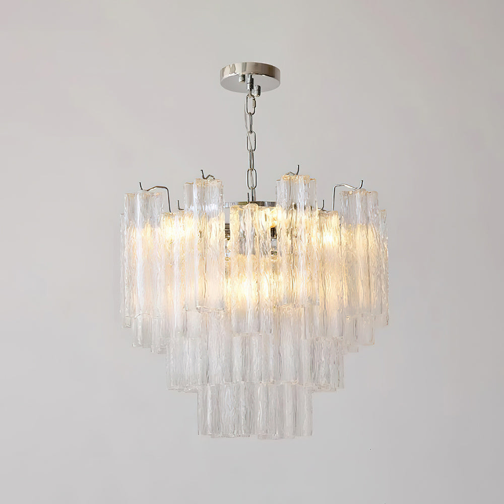 Kamenicky Lustre Cascades van Glas in Niveaus