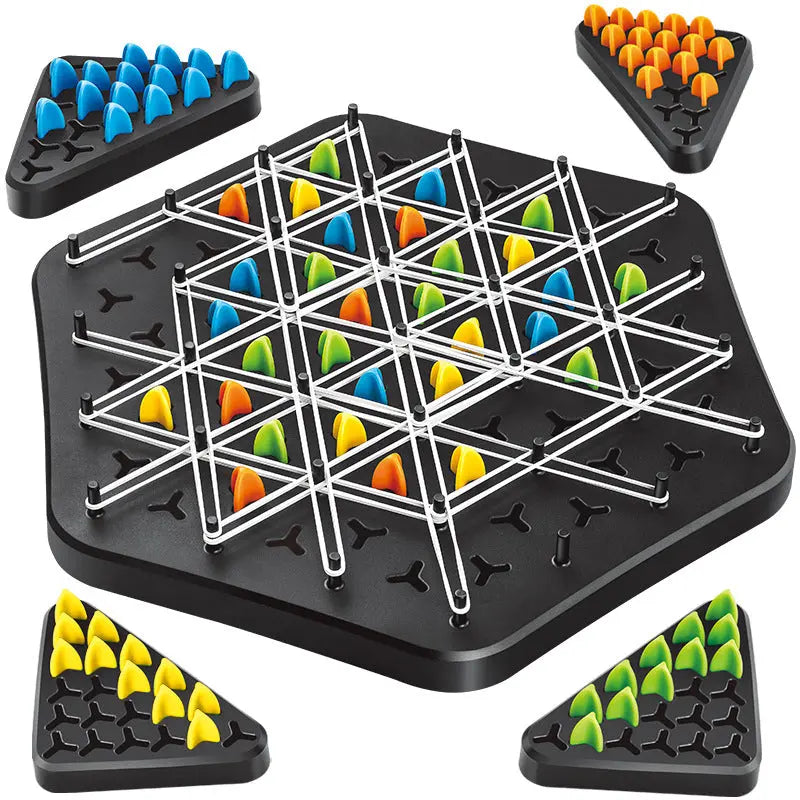 Kettendreieck-strategiespel – elegant denkspel voor 2–4 spelers