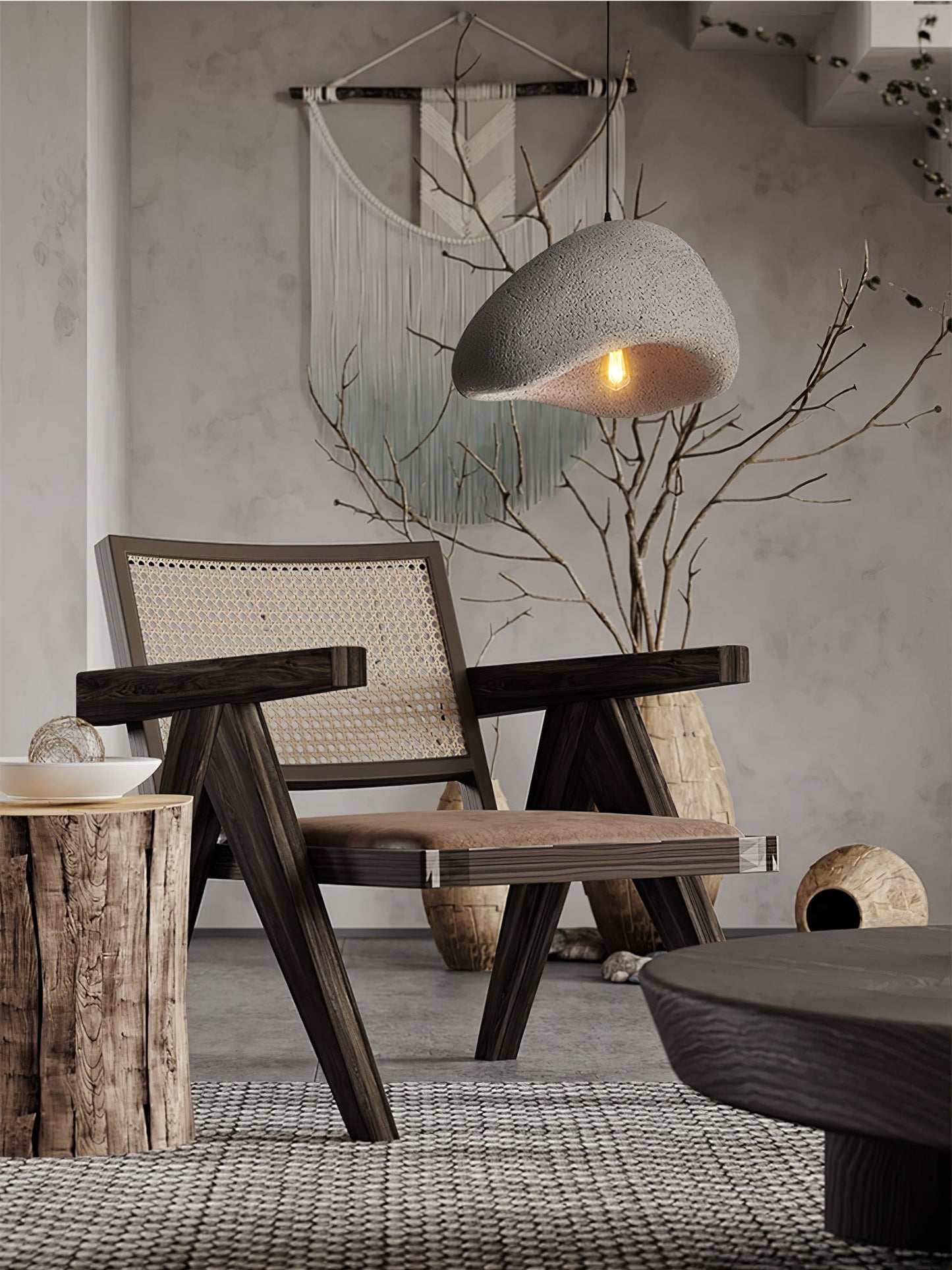 Wabi-Sabi Cocoon Hanglamp, Stijl A