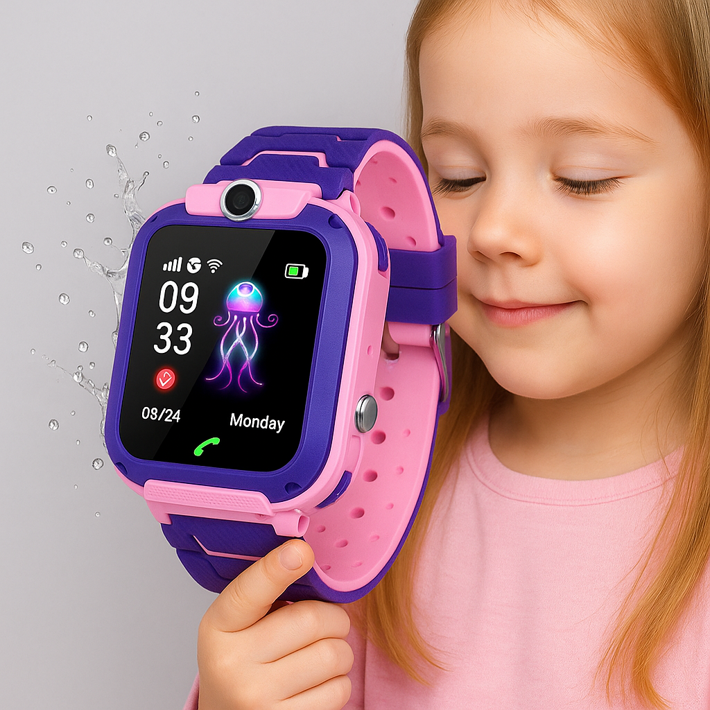 Slimme Horloge voor Kinderen met GPS, Waterdicht Ontwerp, SOS Noodalarm en Real-time Tracking