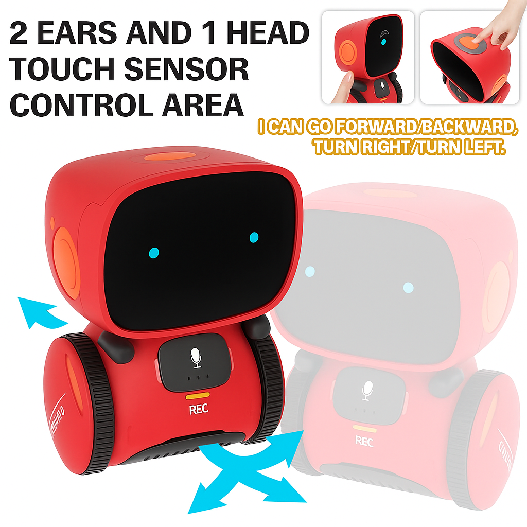 Interactieve Robot Speelgoed SmartBot voor Kinderen met Spraakherkenning en Leuk Educatief Functies