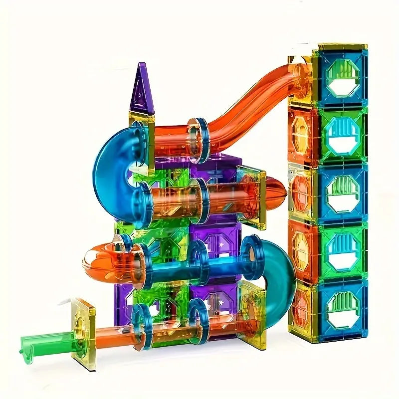 Bouwspeelgoed voor Kinderen Magnetische Set van 69 Stukken BPA-vrij met LED-verlichting