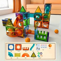Bouwspeelgoed voor Kinderen Magnetische Set van 69 Stukken BPA-vrij met LED-verlichting