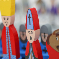 Kinderen Houten Schaakset - Leuk Leerhulpmiddel voor Strategisch Denken - 30x30 cm met Schaakstukken
