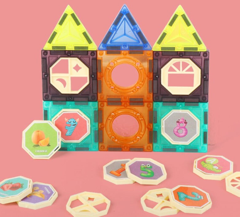 Creatief Spel met Magnetische Knikkers voor Kinderen 68 Stukken Veilig ABS voor Kinderen