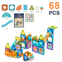 Creatief Spel met Magnetische Knikkers voor Kinderen 68 Stukken Veilig ABS voor Kinderen