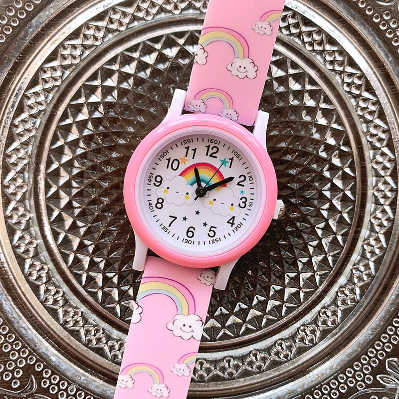 Regenboog Horloge voor Kinderen met Siliconen Band - Vrolijk en Duurzaam Horloge voor Kinderen!