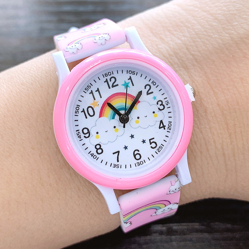 Regenboog Horloge voor Kinderen met Siliconen Band - Vrolijk en Duurzaam Horloge voor Kinderen!