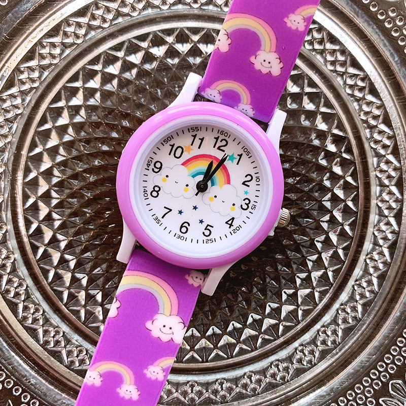 Regenboog Horloge voor Kinderen met Siliconen Band - Vrolijk en Duurzaam Horloge voor Kinderen!