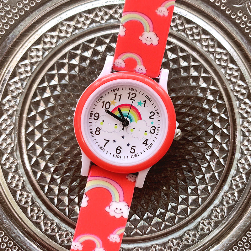 Regenboog Horloge voor Kinderen met Siliconen Band - Vrolijk en Duurzaam Horloge voor Kinderen!