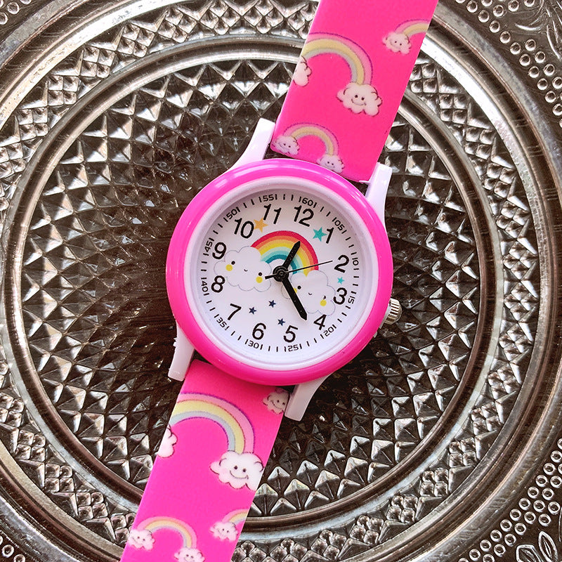Regenboog Horloge voor Kinderen met Siliconen Band - Vrolijk en Duurzaam Horloge voor Kinderen!