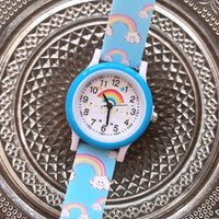 Regenboog Horloge voor Kinderen met Siliconen Band - Vrolijk en Duurzaam Horloge voor Kinderen!