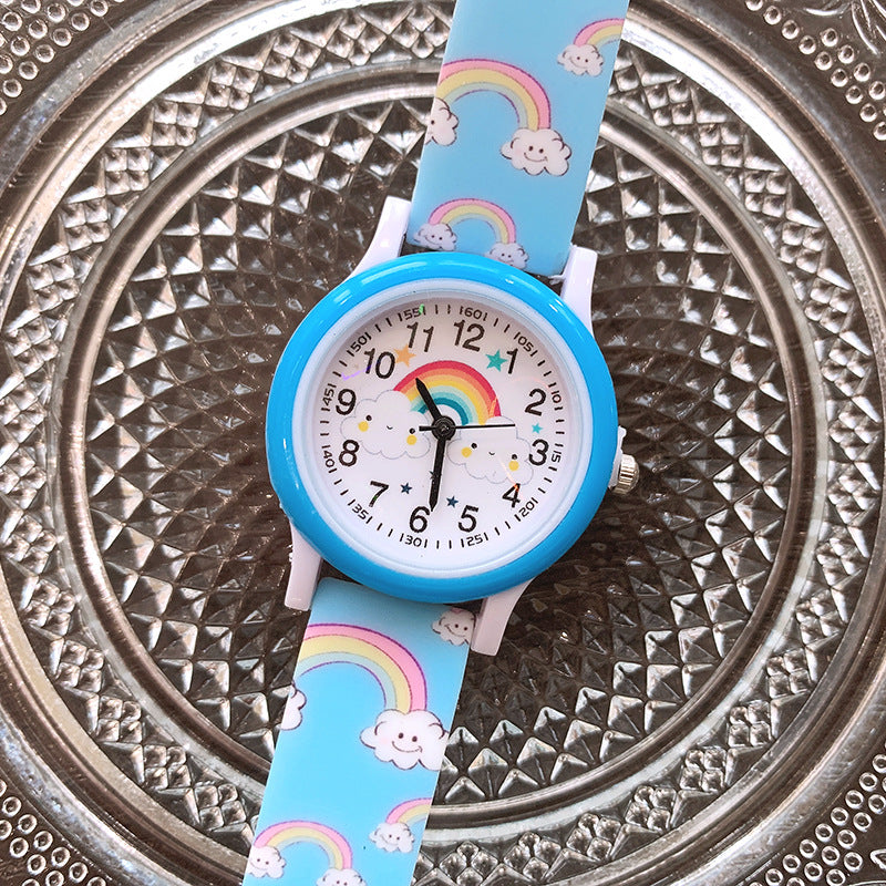 Regenboog Horloge voor Kinderen met Siliconen Band - Vrolijk en Duurzaam Horloge voor Kinderen!