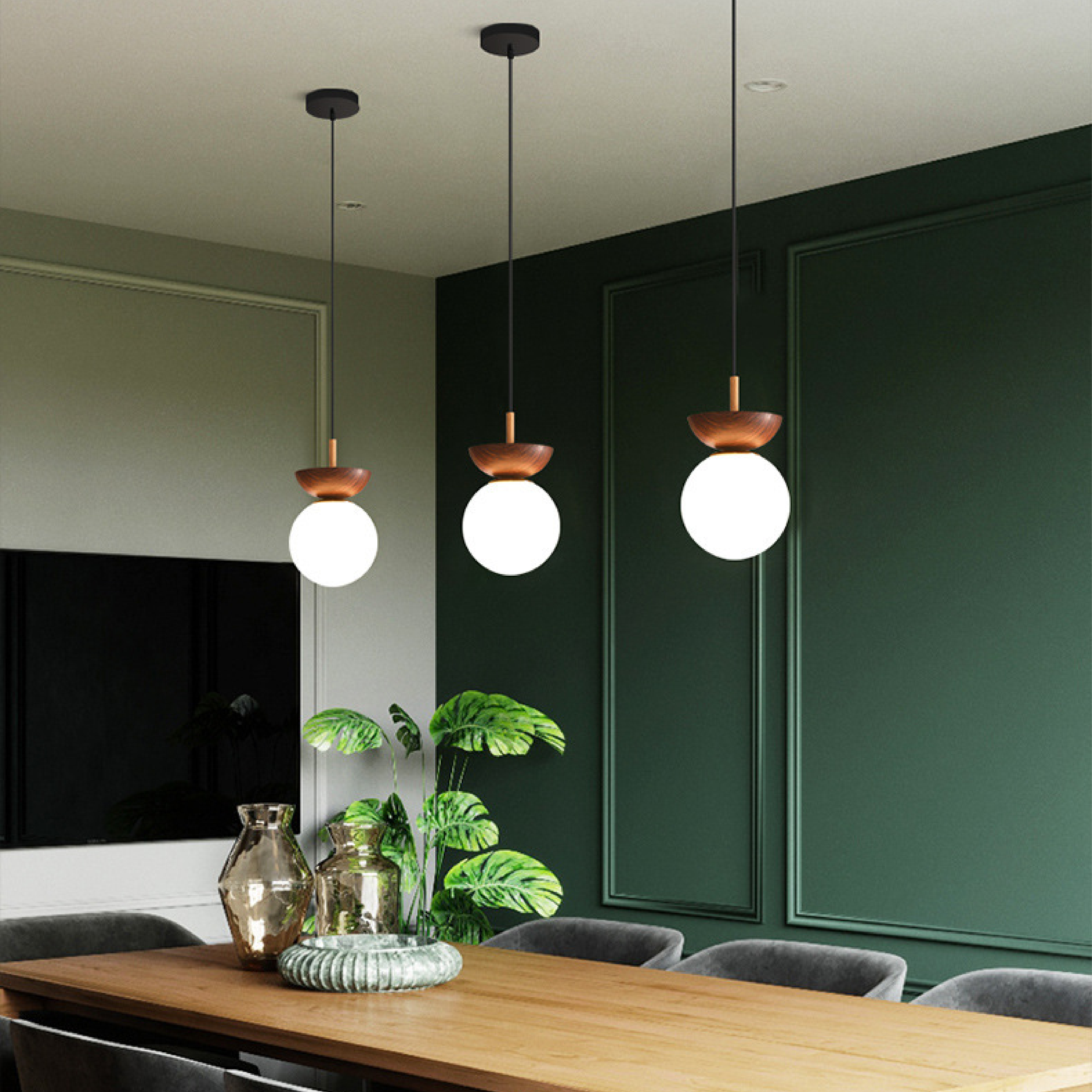 Minimalistische Japanse Globe Hanglamp