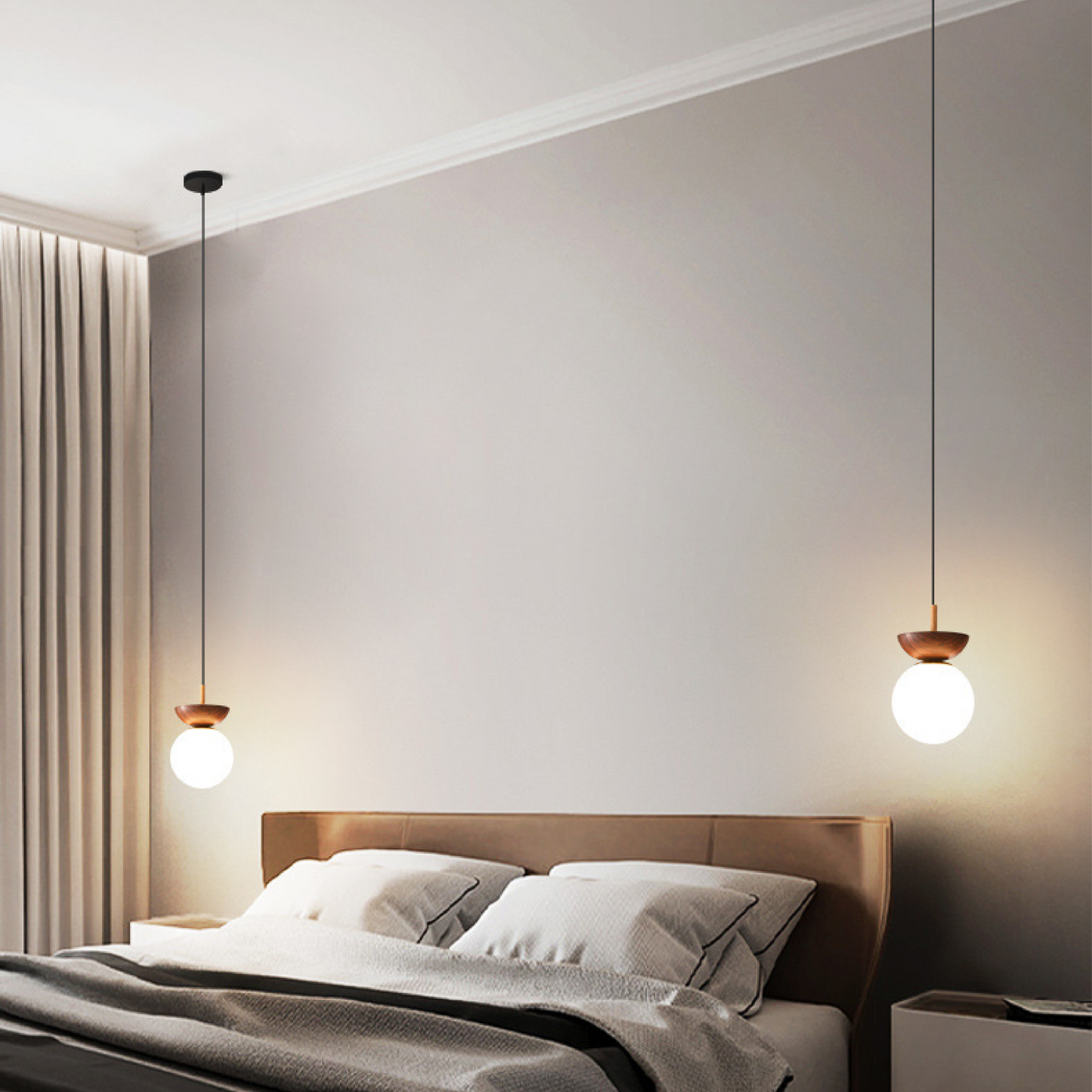 Minimalistische Japanse Globe Hanglamp