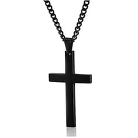 FAITHLINE HALSKETTING – Klassieke heren halsketting met roestvrijstalen kruis hanger
