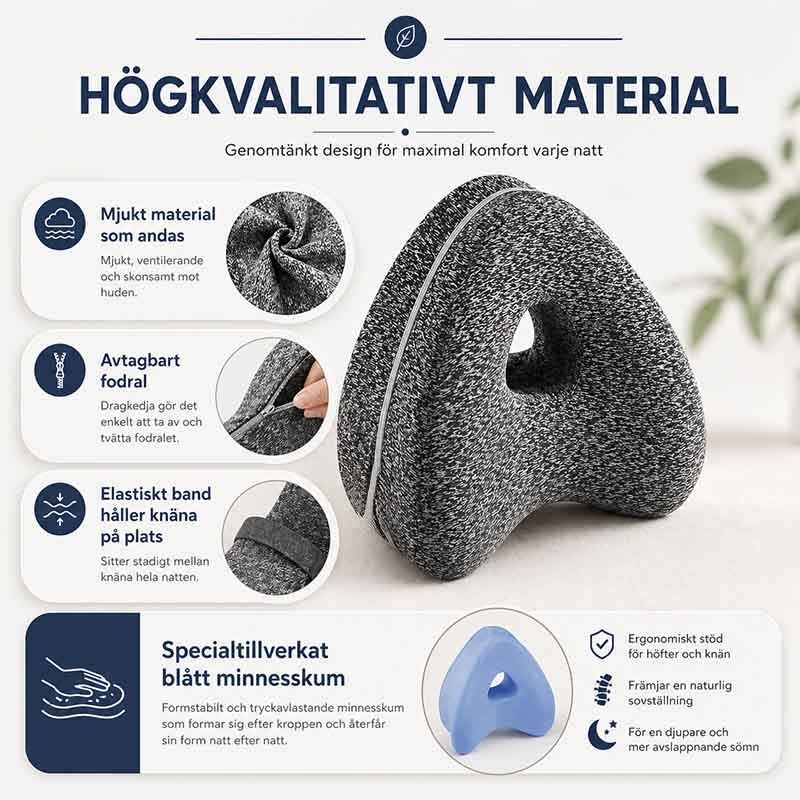 Kniekussen voor een betere slaaphouding en heupontlasting