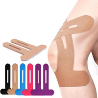 Kniebandage | Vooraf gesneden Kinesio Tape | Ademend Knieondersteuning | Flexify