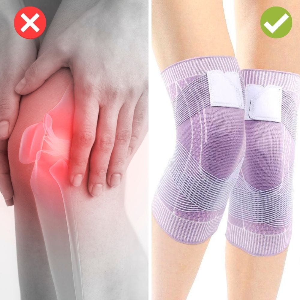 Kniebandage | Directe ondersteuning | Compressieverband met stabilisatie | KneeRelief