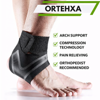 Enkelbandage | Voetbandage met compressie | Stabiliteit voor de hiel | Orthexa
