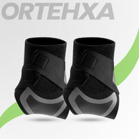 Enkelbandage | Voetbandage met compressie | Stabiliteit voor de hiel | Orthexa