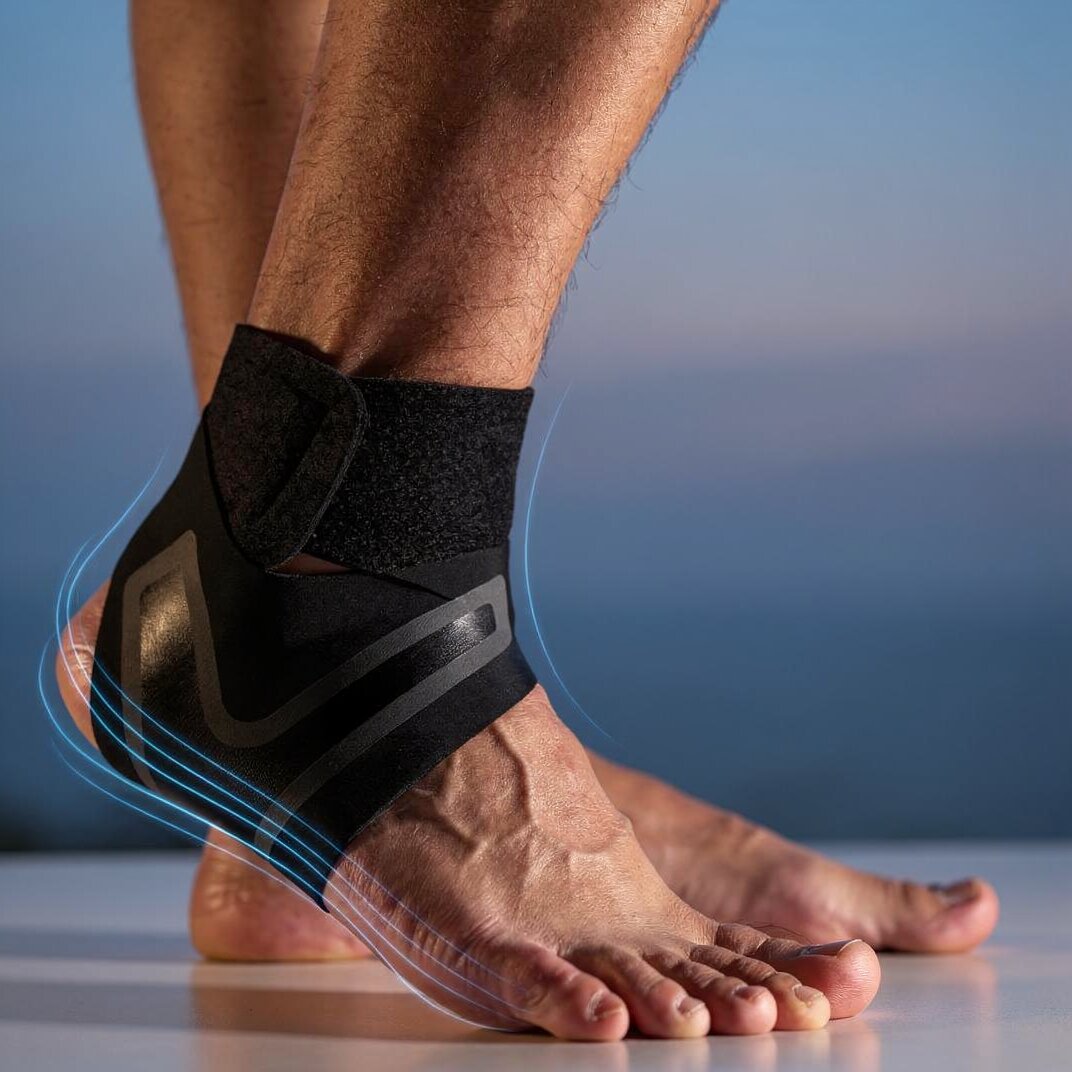 Enkelbandage | Voetbandage met compressie | Stabiliteit voor de hiel | Orthexa