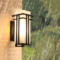 Krajewski Retro Industriële Glazen Buiten Wandlamp