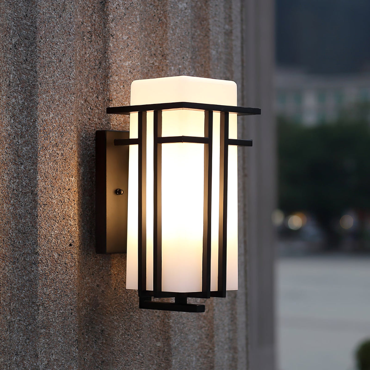 Krajewski Retro Industriële Glazen Buiten Wandlamp