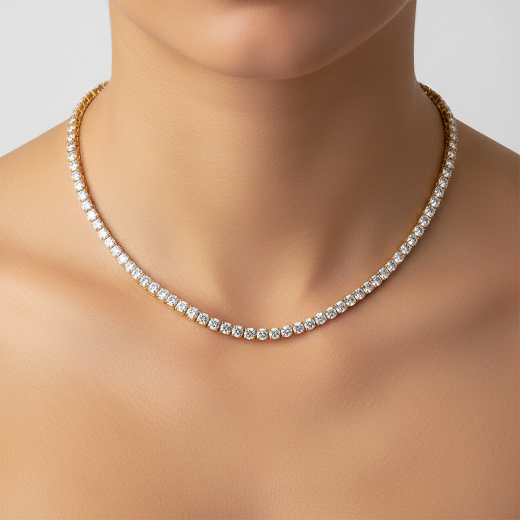 Kristallen halsketting - Kristallen halsband