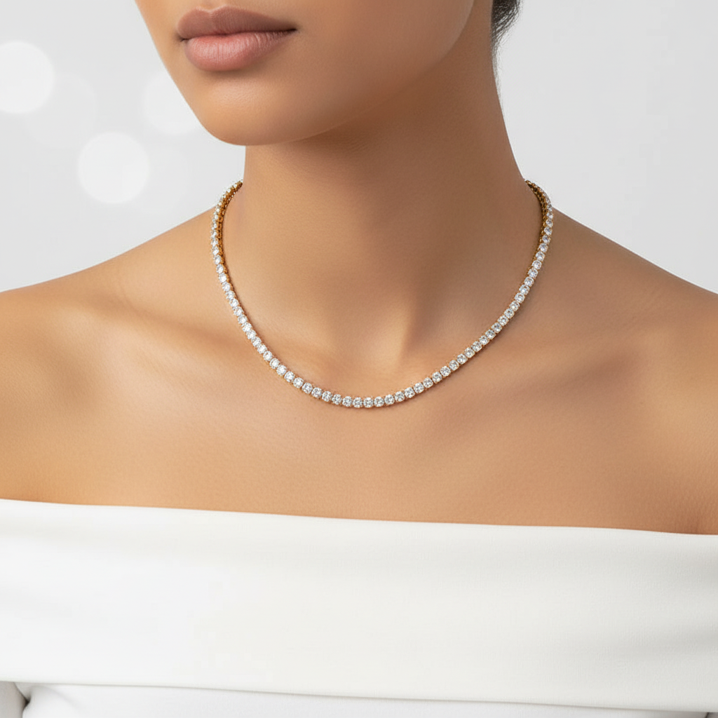 Kristallen halsketting - Kristallen halsband