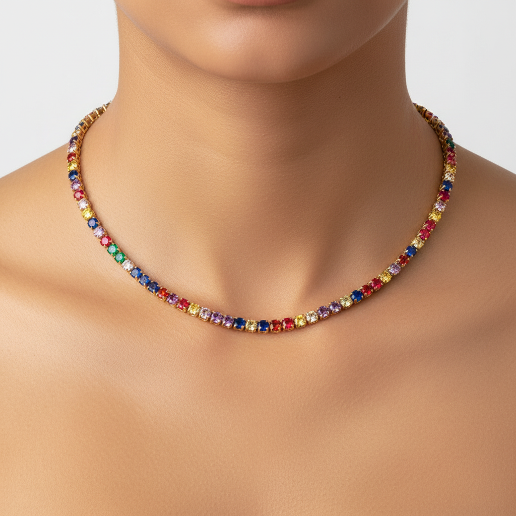 Kristallen halsketting - Kristallen halsband