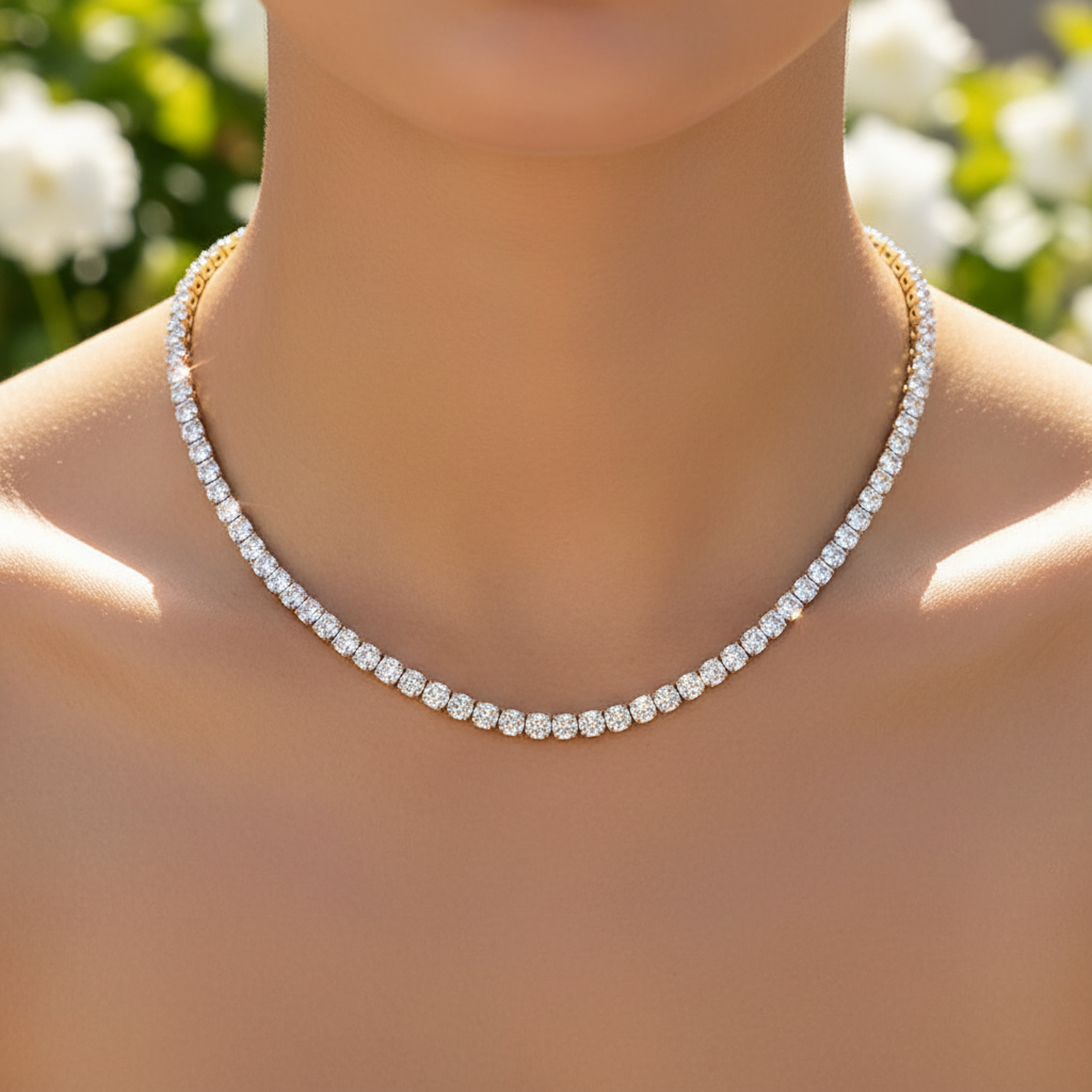 Kristallen halsketting - Kristallen halsband