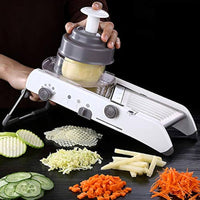Multifunctionele groentesnijder en rasp | Professionele mandoline voor aardappelen, wortelen en uien