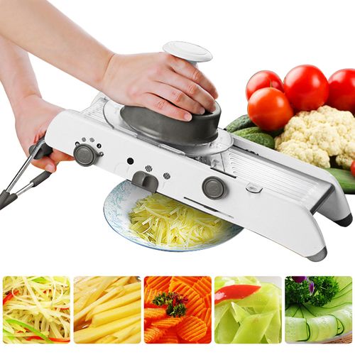 Multifunctionele groentesnijder en rasp | Professionele mandoline voor aardappelen, wortelen en uien