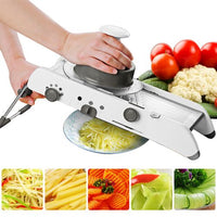 Multifunctionele groentesnijder en rasp | Professionele mandoline voor aardappelen, wortelen en uien
