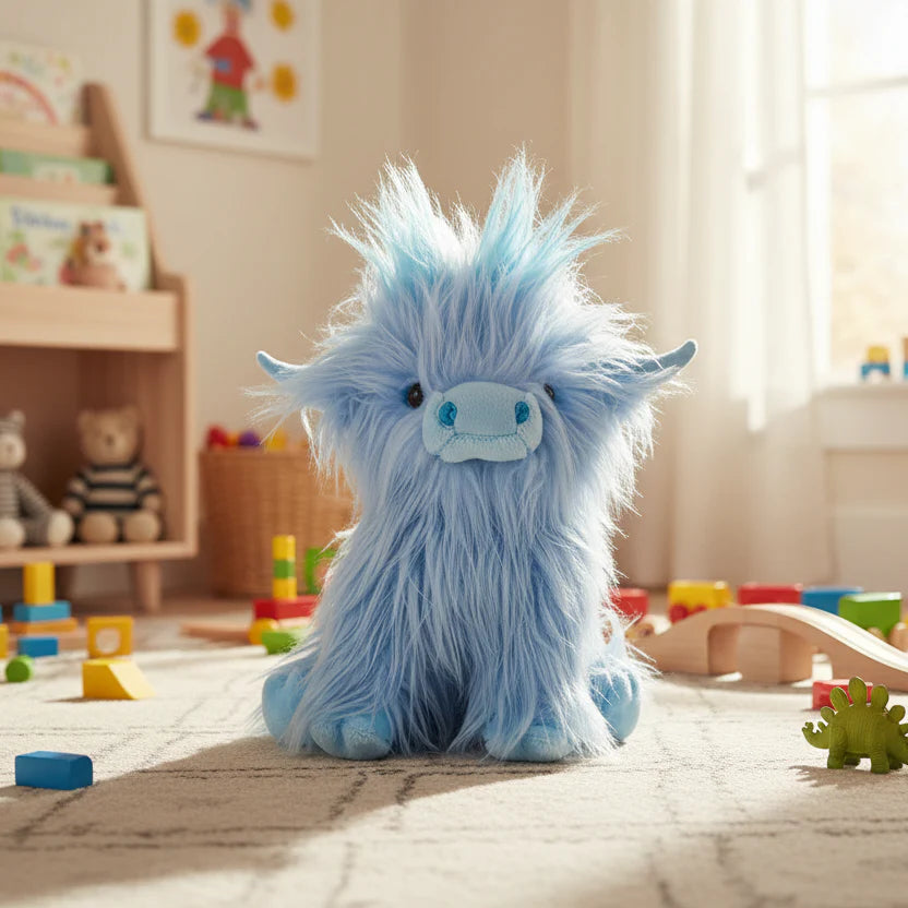 CUDDLY HIGHLAND Koe – Zacht Pluche Speelgoed voor Knuffelvrienden